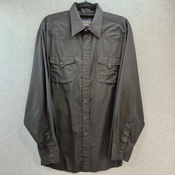 Panhandle Slim Other - Panhandle Slim Mens Long Sleeve Western Pearl Snap Shirt Grey 17-36